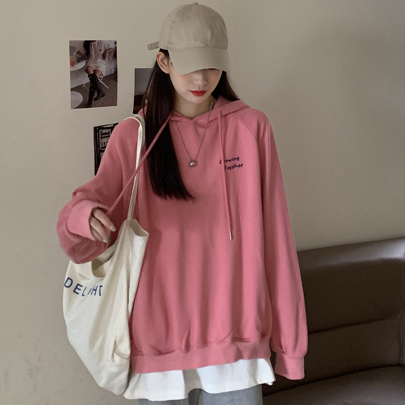 實拍薄款衛衣女寬鬆韓版潮慵懶風外套