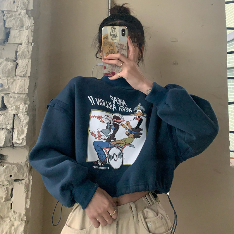 Real shot of 13% cotton plush 270g plush short design sense of sanitary clothes