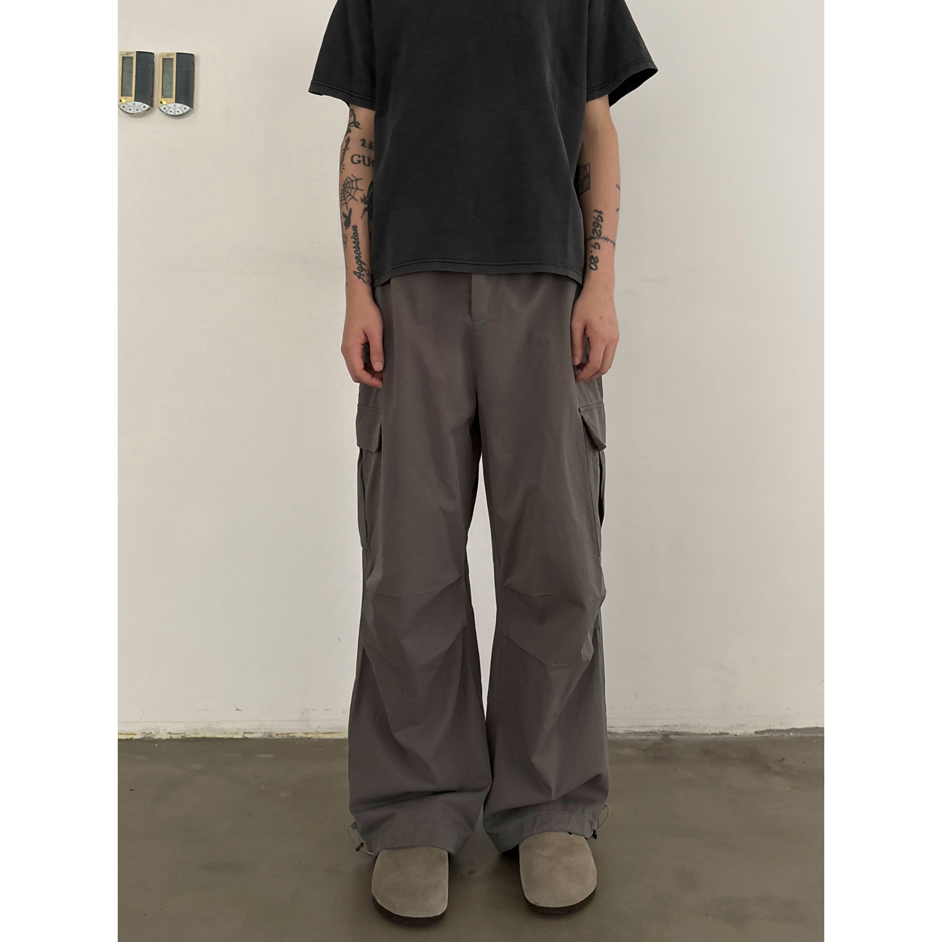 INKNOTS多口袋廓形工装裤