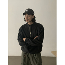 INKNOTS美式 半拉链卫衣男女休闲套头圆领外套潮 复古宽松Boxy短款