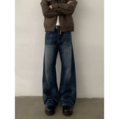 男女cleanfit裤 INKNOTS美式 复古14.2盎司内华达水洗直筒牛仔裤 子