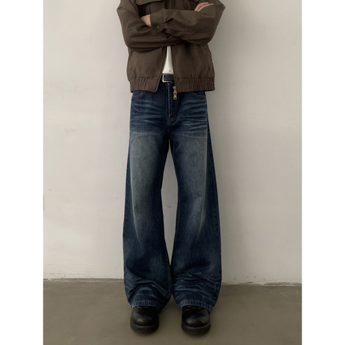 INKNOTS14.2盎司水洗直筒牛仔裤