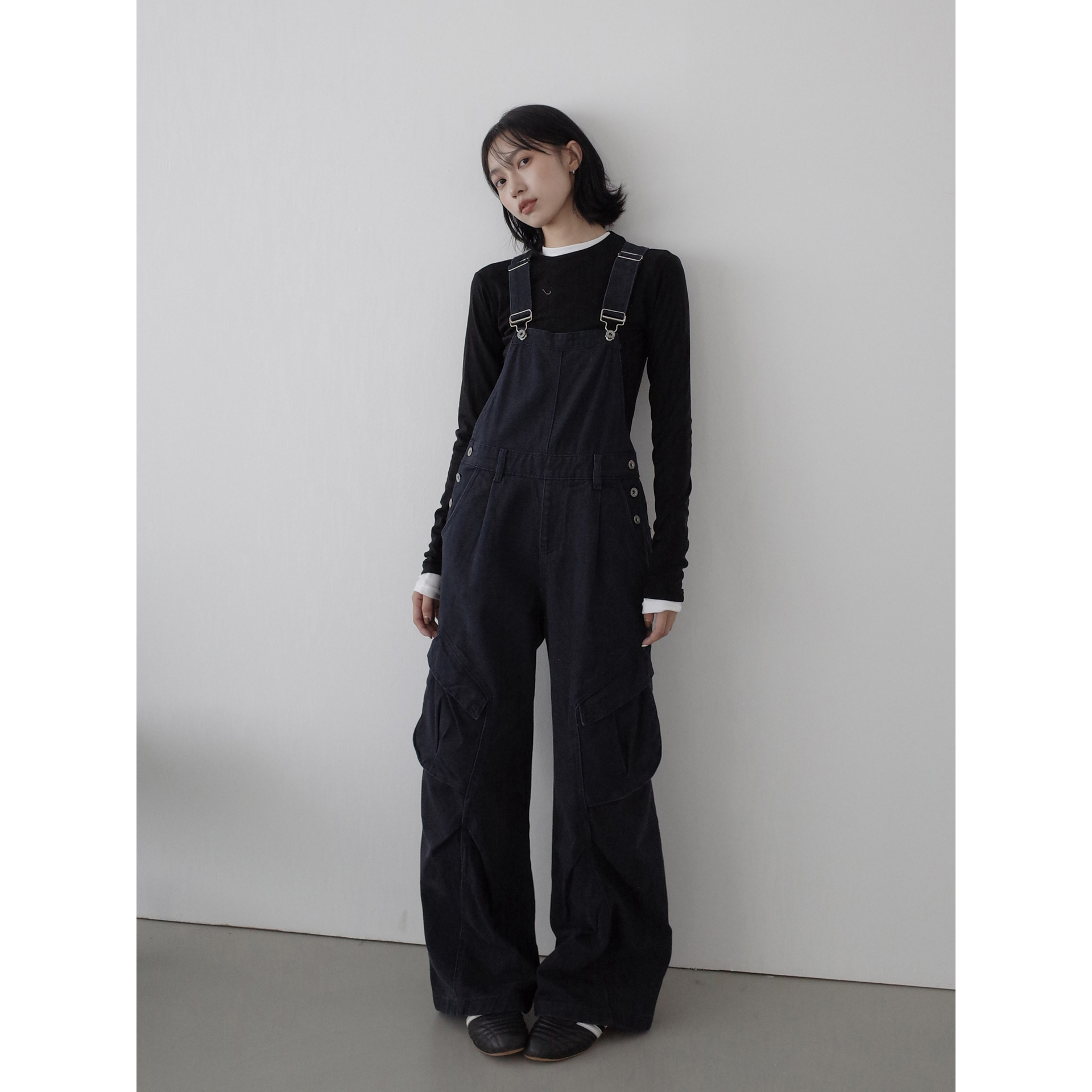 INKNOTS水洗背带工装裤