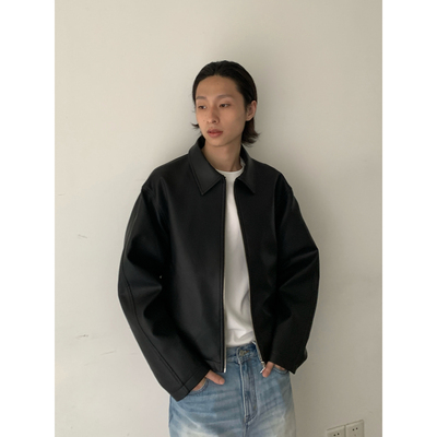 INKNOTS短款机车皮衣外套