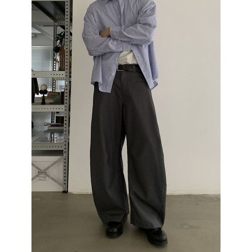 INKNOTS通勤简约弯刀西裤