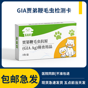 宠物寄生虫抗原检测卡猫咪贾第鞭毛虫试纸狗狗贾第鞭毛虫检测试纸