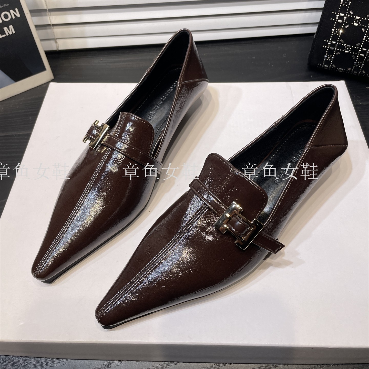 小坡跟深口尖头单鞋女2026春新款气质百搭职业通勤低跟时尚小皮鞋,女鞋,深口单鞋,淘宝优惠券,粉丝福利购,淘宝优惠卷