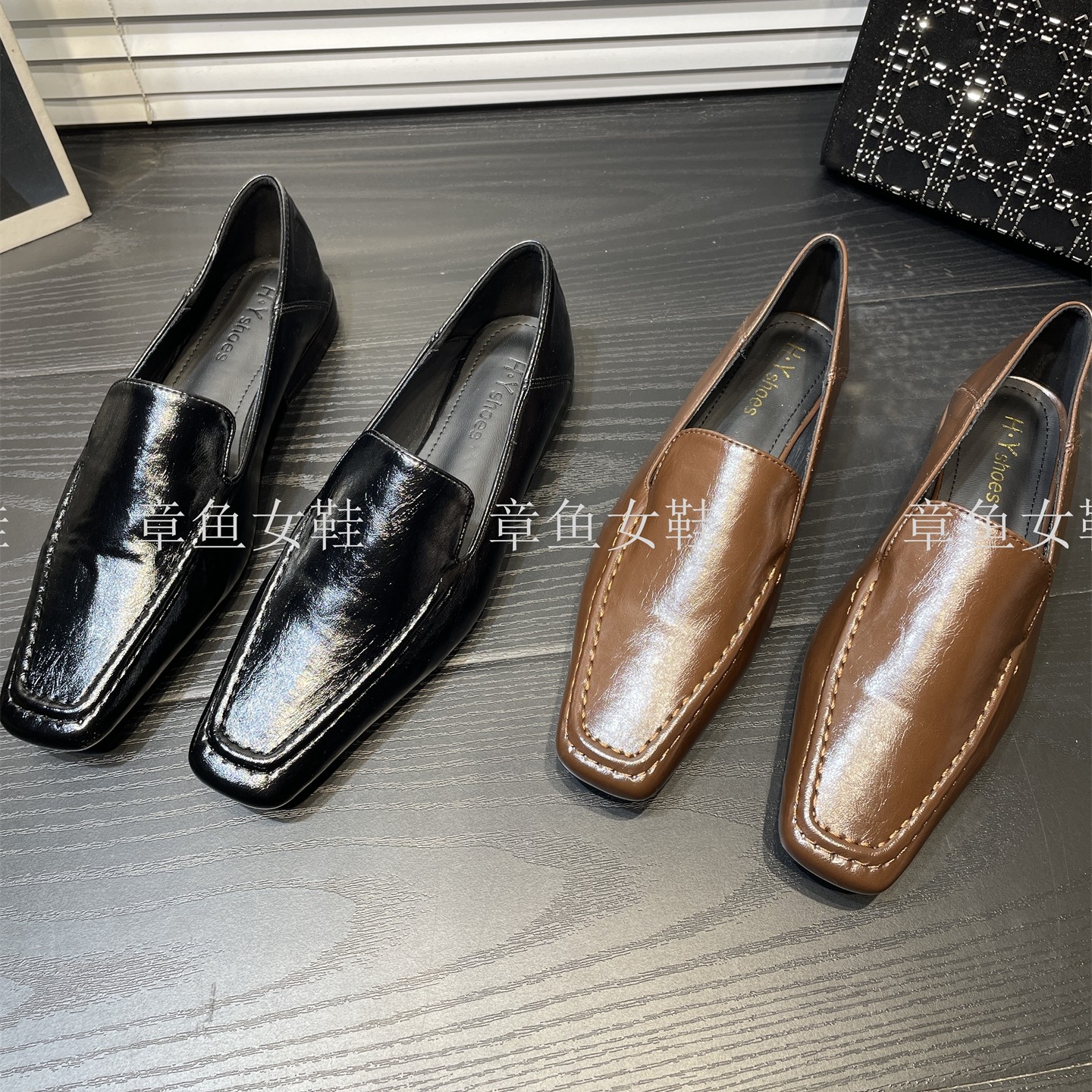 2026春季复古方头一脚蹬乐福鞋女气质通勤小皮鞋百搭时尚低跟单鞋,女鞋,深口单鞋,淘宝优惠券,粉丝福利购,淘宝优惠卷