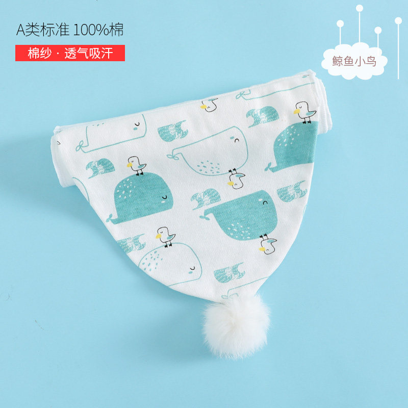 纱布垫背全棉男童大号秋季隔汗巾