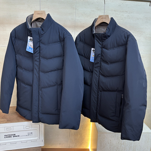 干练有型！都市商务款90白鸭绒男士加厚保暖立领休闲羽绒服外套