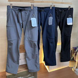 户外系列 男 细腻一体棋盘格绒秋冬3D立裁冲锋软壳防风防水休闲裤