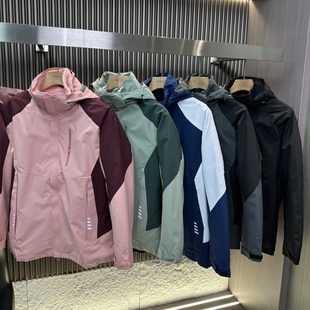 CF&CLO冬季 三合一两件套可拆卸加绒加厚登山外套 户外冲锋衣情侣款