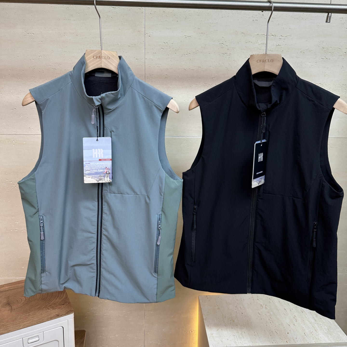 户外立领保暧抓绒休闲马甲潮