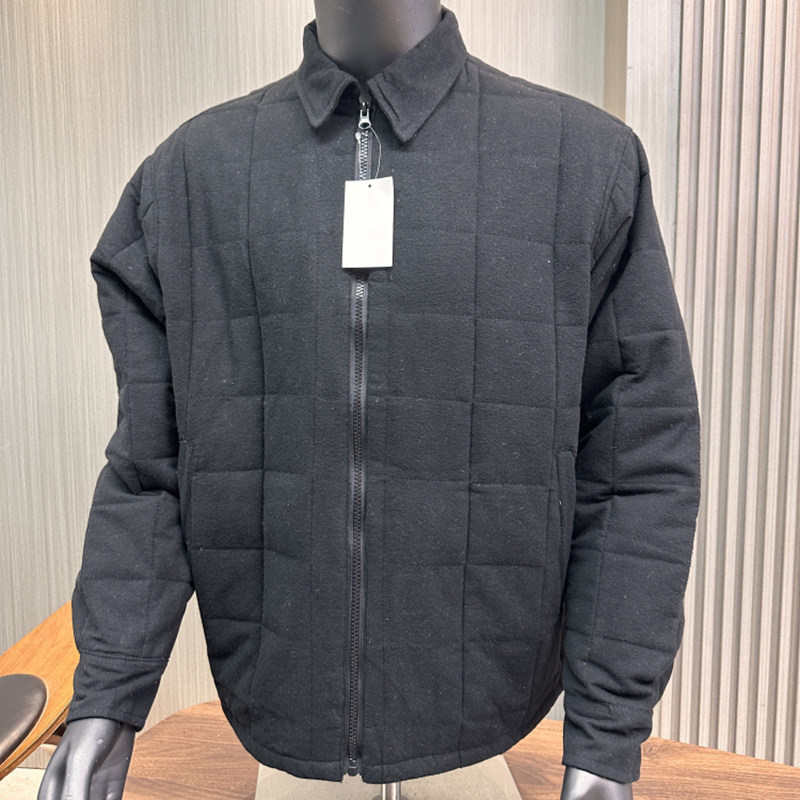 男士复古夹棉翻领拉链开衫棉衣