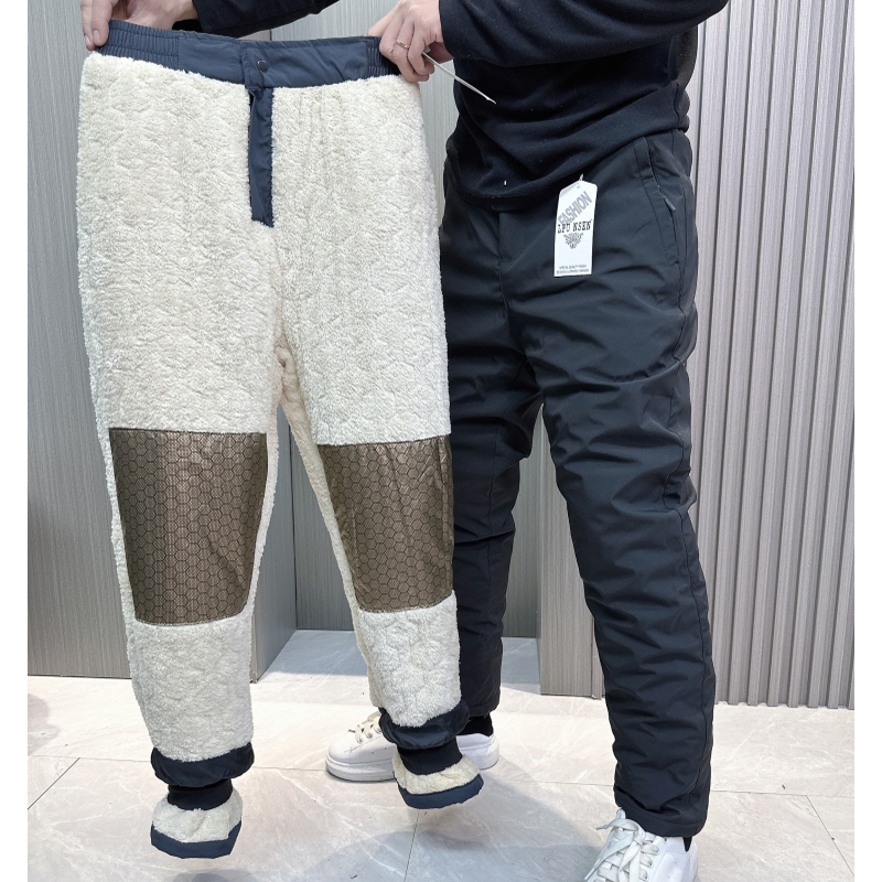 防寒-10°加厚羊羔绒休闲裤棉裤