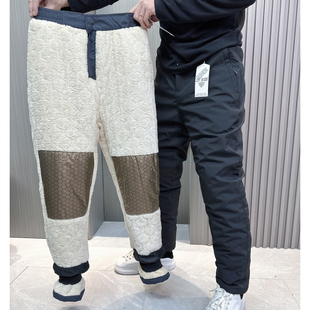 加厚加绒羊羔绒石墨烯护膝防风保暖休闲棉裤 情侣可穿 10° 防寒