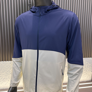 春夏冰丝速干拼色连帽防晒衣皮肤衣 外贸男士 CF&CLO 轻便可收纳