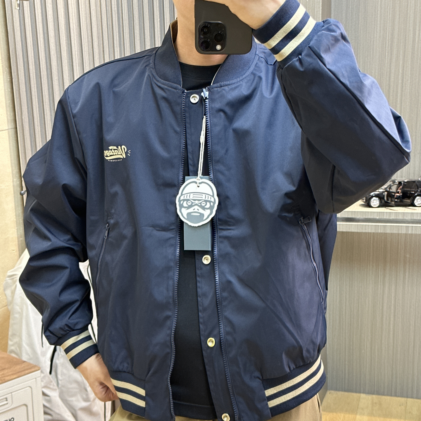 美式两面穿质感棒球服男士外套