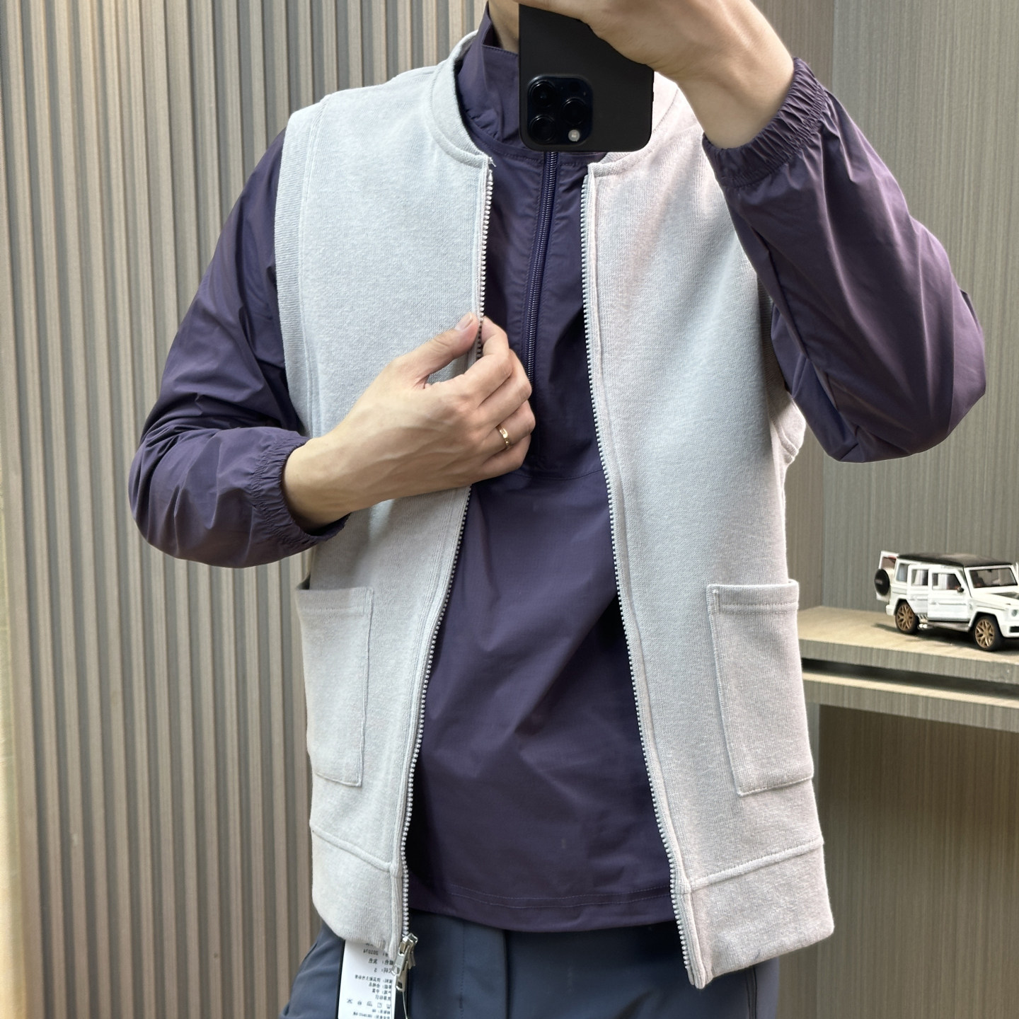 日单外贸工厂单全棉针织双开拉链秋冬男士棒球领针织背心坎肩马甲,男装,常规马甲,淘宝优惠券,粉丝福利购,淘宝优惠卷