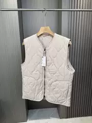 Cf&Clo Daily Order Hot Item Gourd-Shaped Quilted Padded Windproof and Waterproof Autumn and Winter Lightweight Thin Cotton Vest for Men and Women