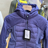 高端限定修身 显瘦3D立裁90白鸭绒女瑜伽运动休闲羽绒服拆卸帽外套