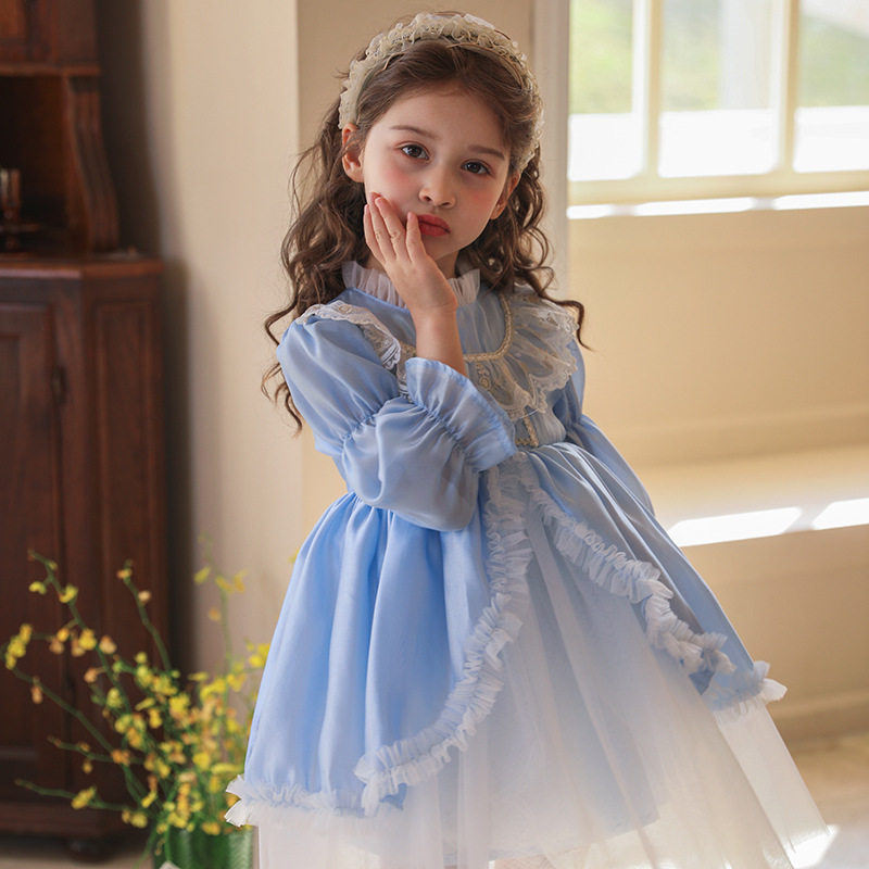 22新しいロリータの女の子の王女のスカートの春の服ロリロリータのスカートの子供の洋服のロリーのワンピース