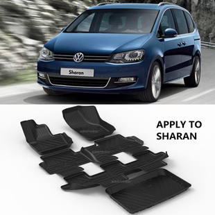 右舵右驾大众Sharan夏朗脚垫夏朗TPE脚垫大众夏朗专用TPE橡胶脚垫