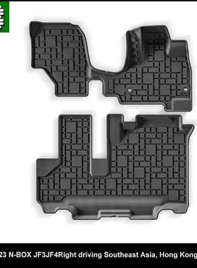 适用于2017-2023 HONDA N-BOX脚垫 本田NBOX专用TPE脚垫右舵右軚