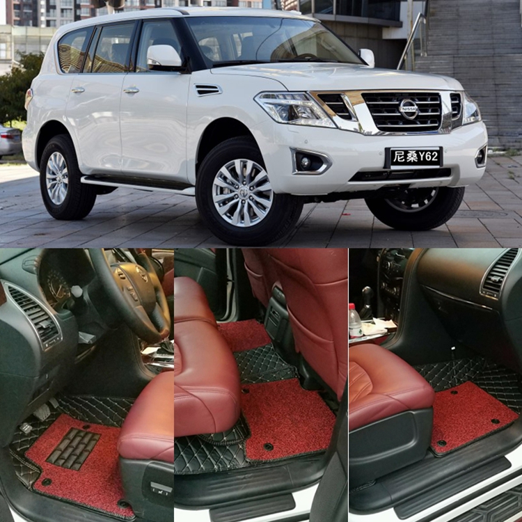 适用于尼桑途乐Y62脚垫途乐脚垫Nissan Patrol Y62专用全包围脚垫