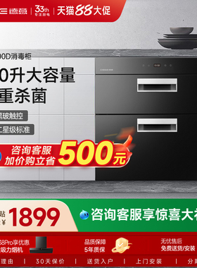 德意家用厨房智能消毒柜双重臭氧杀菌紫外线大容量100D