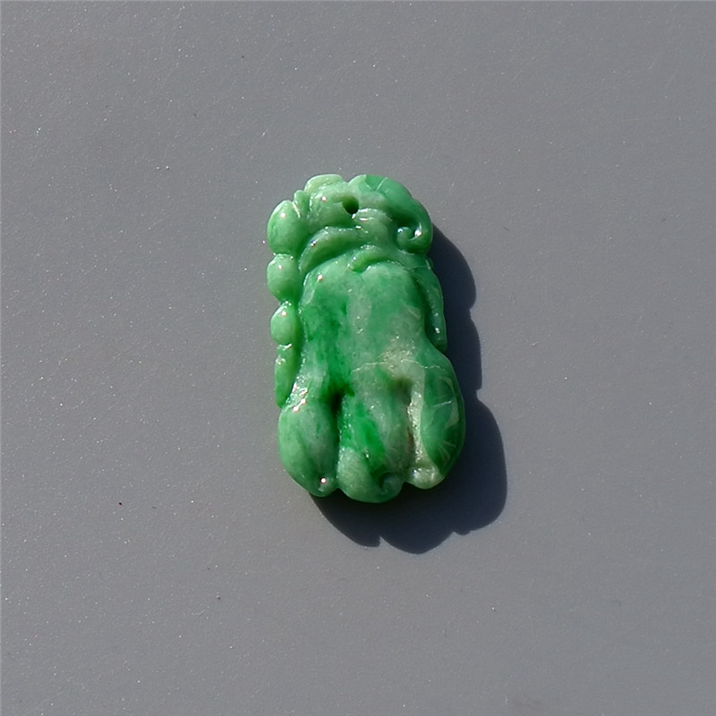 春=朝3106天然A货缅甸老坑正阳绿翡翠佛手吊坠挂件带鉴定证书复检