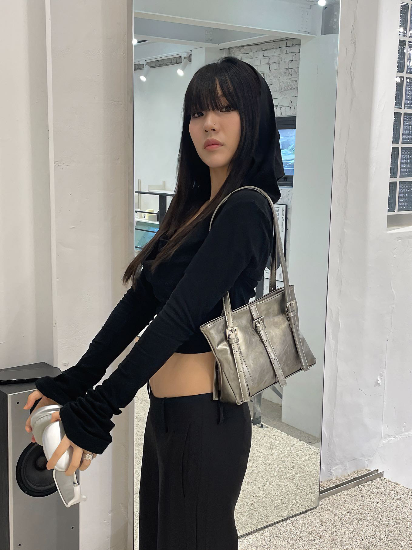 [REコンテナ] 韩版ins博主同款皮带装饰时尚背包单肩斜挎腋下包,箱包皮具/热销女包/男包,通用款女包,淘宝优惠券,粉丝福利购,淘宝优惠卷