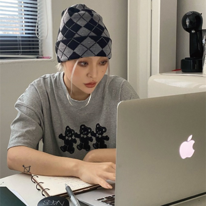 韩国小众品牌小熊纯棉短袖上衣