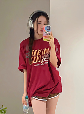 [REコンテナ]oddstudio美式复古英文街头字母短袖T恤ins风6色入