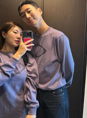 REOY STUDIO定制MSCHF24ss新品菱形简约印花百搭休闲ins长袖T恤衫