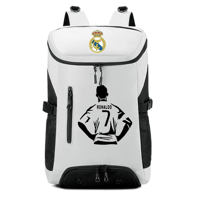 户外运动双肩包时尚潮流皇马巴萨C罗姆巴佩背包学生书包男足球包