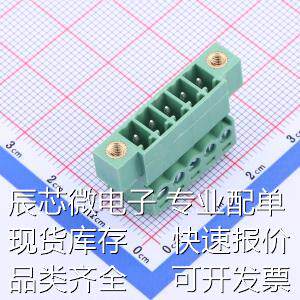 DB2EKRP-3.81-5P-GN-S 插拔式接线端子 3.81mm 1x5P 排数:1 每排P