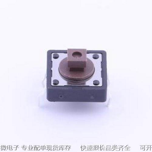 DTS-24N-S-V 轻触开关 插件 160gf 行程0.35mm 插件-4P,12x12mm原