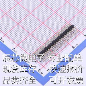 X1311WR-22J-C26D40 排针 间距:1.27mm 1x22P 弯插 方针 原装现货
