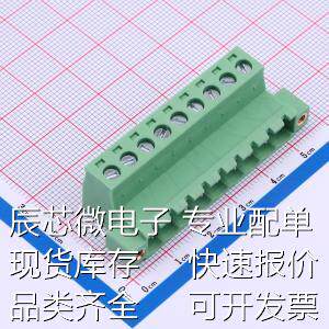 DB2EKRP-5.08-9P-GN-S 插拔式接线端子 5.08mm 1x9P 排数:1 每排P