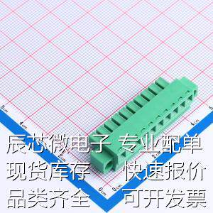 MX15EDGKM-3.81-GN01-10P-Cu-Y-A 插拔式接线端子 3.81mm 1x10P原