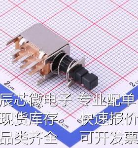 XKBS22E05-Z 直键开关 按键开关侧按键双排自锁黑色柄头部3.3*3.3