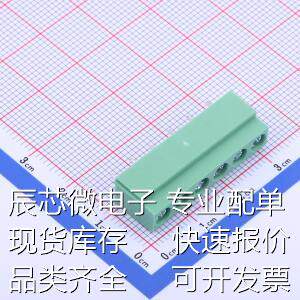 DB126V-5.0-6P-GN-P 螺钉式接线端子 5mm 1x6P 排数:1 每排P数:6