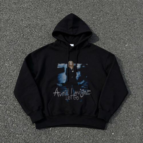 Avril Lavigne 艾薇儿《Let Go》专辑复古人像经典氛围感潮酷卫衣