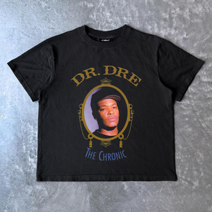 DRE安德烈美潮说唱歌手ins西海岸穿搭T恤vintage ART Fashion