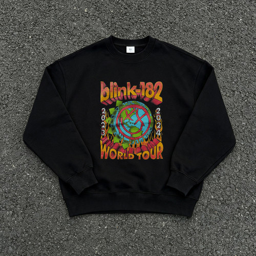 Vintage blink182 乐队美式复古双面印花 vtg朋克摇滚高质量卫衣