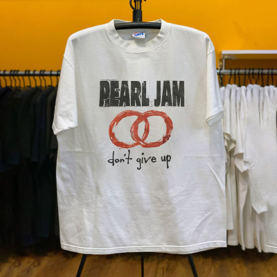 Pearl Jam珍珠酱乐队“Don't Give Up”欧美摇滚周边纯棉短袖T恤