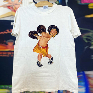 ART Fashion 古着感创意风格ins复古街头文化短袖T恤hiphop痞帅风