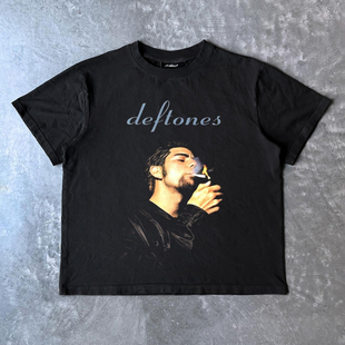 潮牌T恤hiphop痞帅风 亚声调Deftones金属乐队ins个性 ART Fashion