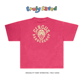 T恤小丑印花嘻哈高街半袖 Earthman vip复古潮牌vintage重磅短袖 男